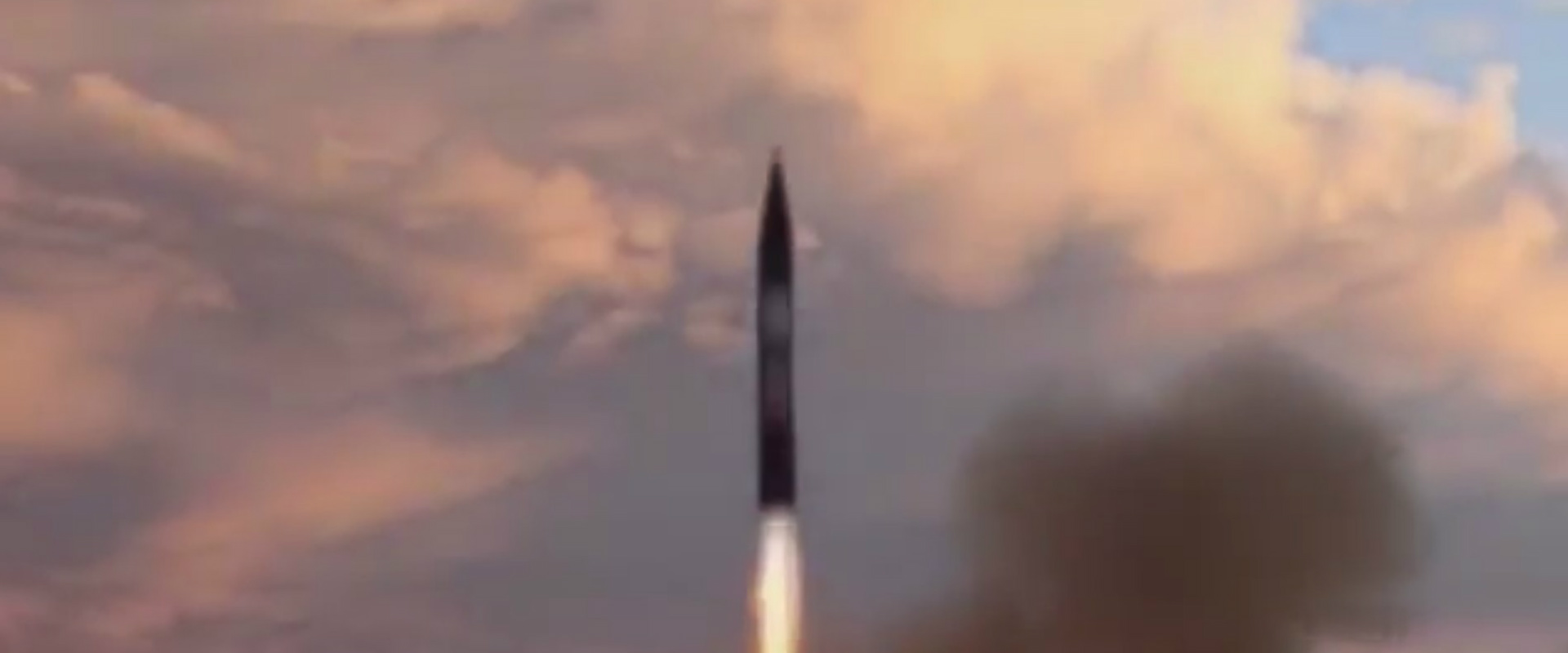 צילום מתוך תיעוד ניסוי השיגור שפירסמה הטלוויזיה הא