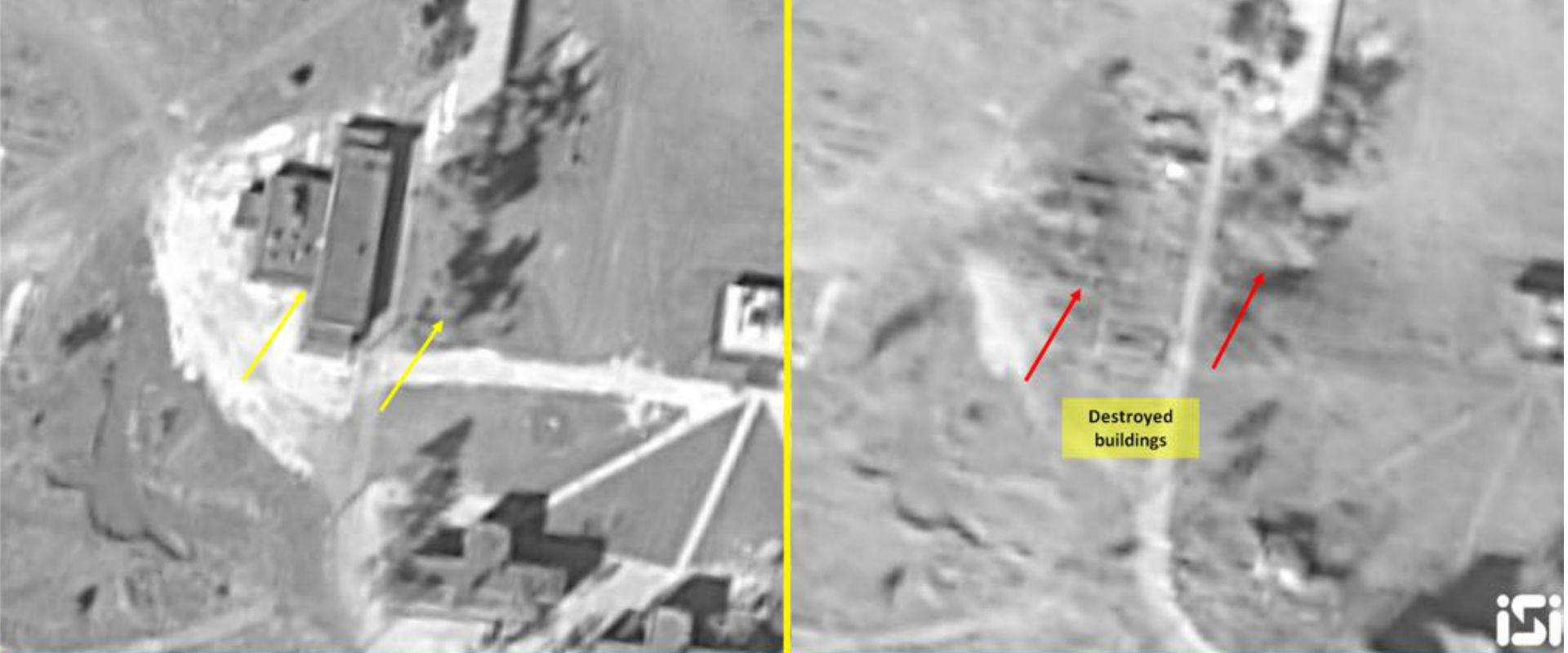 הבסיס שהותקף בסוריה, לפני ואחרי