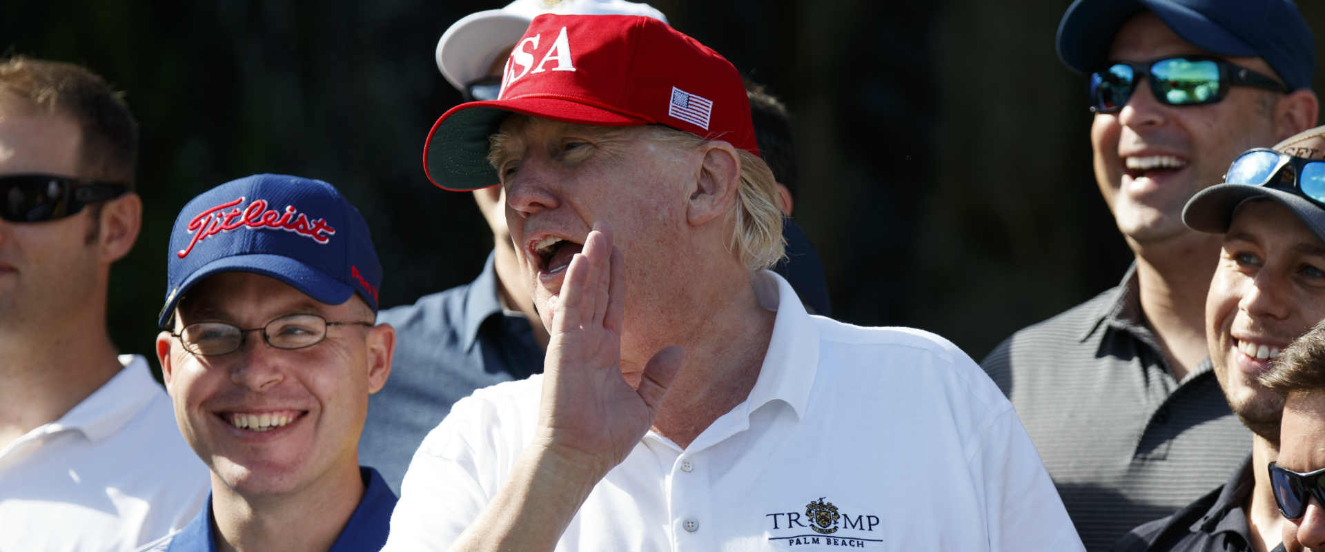 דונלד טראמפ בטורניר גולף, לפני כחודש